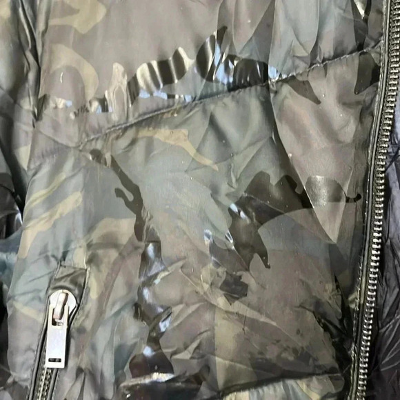 Zara camo  crop puffer hooded jacket - Picture 4 of 8